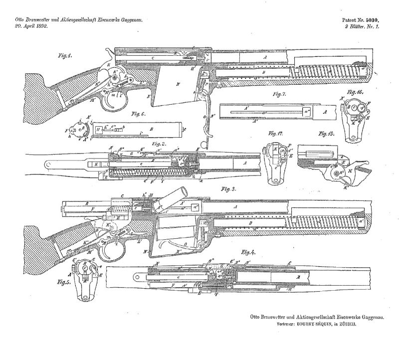 Ранние пистолеты Теодора Бергманна: Бергманн модель 1893 года, Бергманн №1 () Ранние пистолеты Теодора Бергманна: Бергманн модель 1893 года, Бергманн №1
