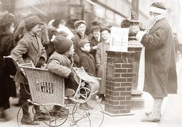 Санта-Клаус в Нью-Йорке. Санта-Клаус в Нью-Йорке.