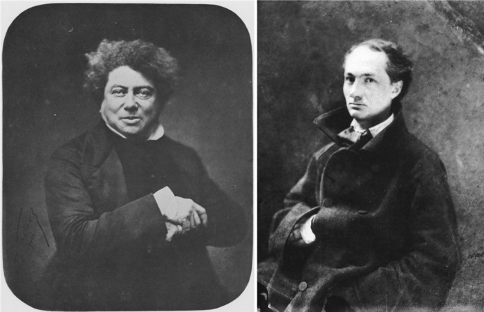 Писатель Александр Дюма (старший) и поэт Шарль Бодлер Писатель Александр Дюма (старший) и поэт Шарль Бодлер