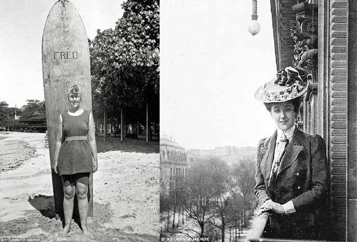 Молодая Агата Кристи – одна их первых англичанок-серферов Молодая Агата Кристи – одна их первых англичанок-серферов