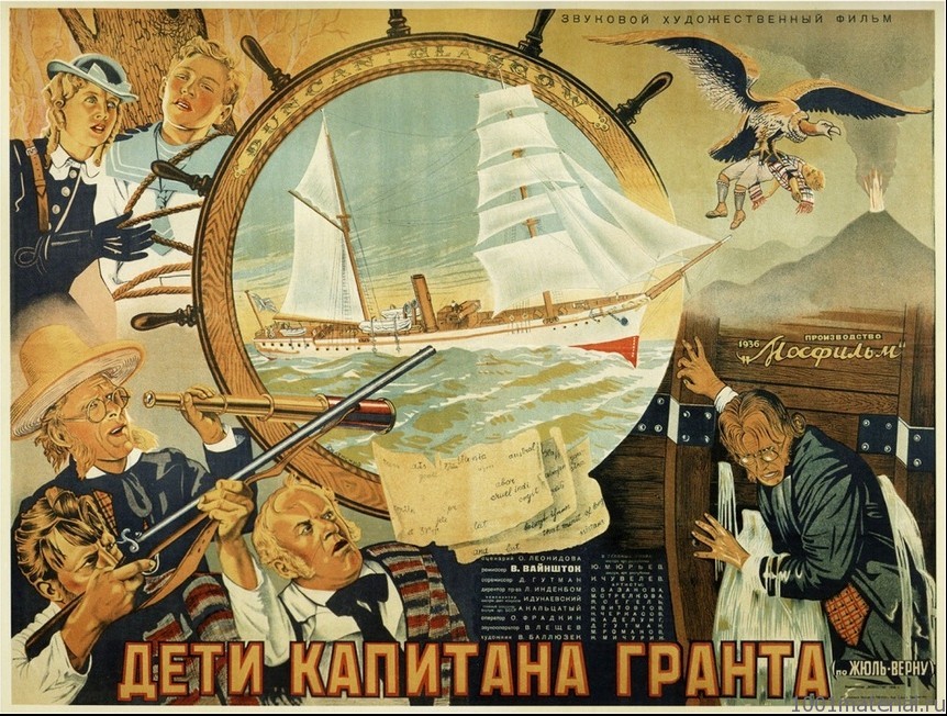 Как снимали фильм «Дети капитана Гранта» (1936г)