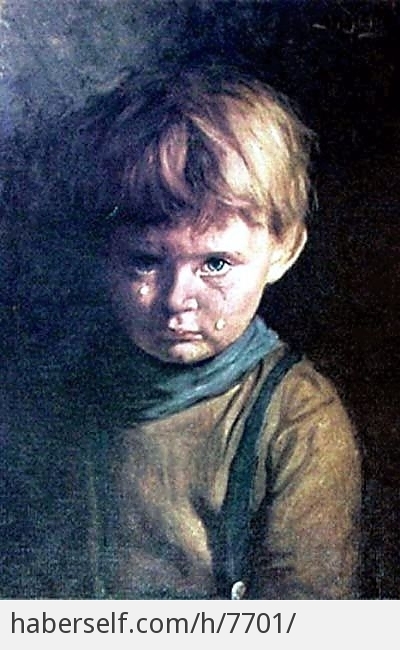 Картина "Плачущий мальчик". () Картина "Плачущий мальчик".