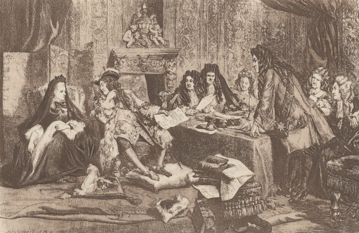 Маркиза Ментенон часто присутствовала на совещаниях Маркиза Ментенон часто присутствовала на совещаниях