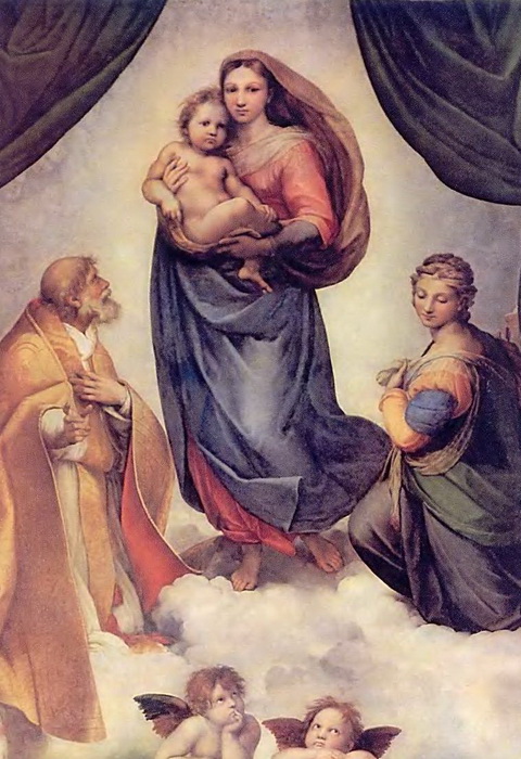 Сикстинская Мадонна, Рафаэль Сати Сикстинская Мадонна, Рафаэль Сати