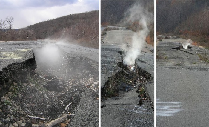 Централия, штат Пенсильвания, США Централия, штат Пенсильвания, США