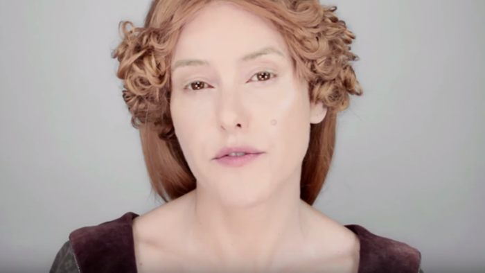 Макияж, характерный для женщин в Средневековой Европе. Макияж, характерный для женщин в Средневековой Европе.