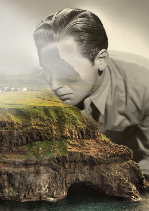 Цифровые коллажи, так похожие на кадры из фильмов 30-40-х годов: гармоничное сочетание природного ландшафта и человека