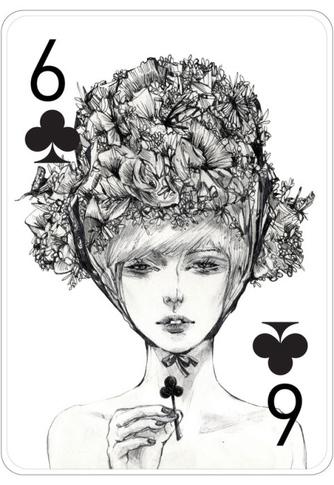 Шестерка треф. Автор иллюстраций: Конни Лим (Connie Lim).