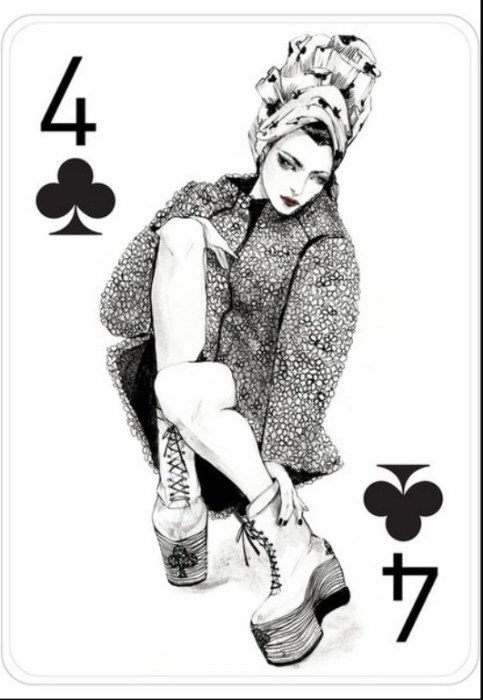 Четвёрка треф. Автор иллюстраций: Конни Лим (Connie Lim).