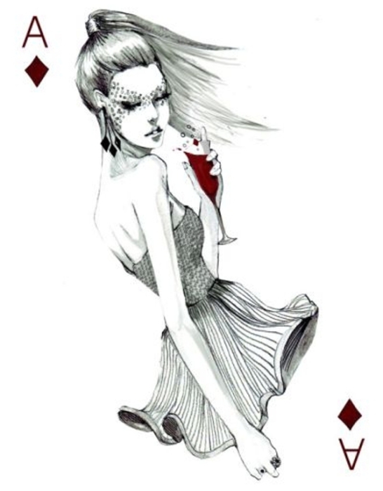 Дама бубен. Автор иллюстраций: Конни Лим (Connie Lim).