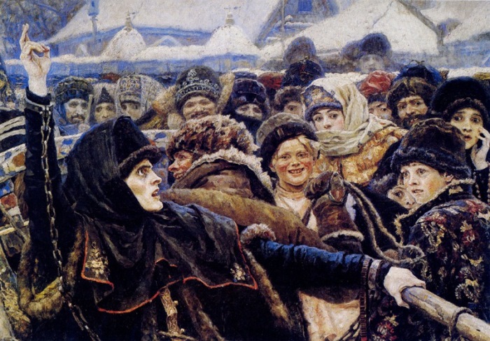 В. Суриков. *Боярыня Морозова*, фрагмент В. Суриков. *Боярыня Морозова*, фрагмент