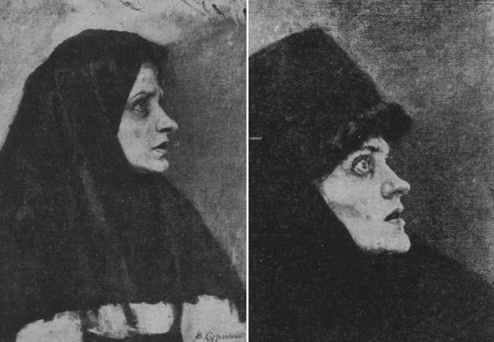 В. Суриков. Голова боярыни Морозовой. Этюды к картине В. Суриков. Голова боярыни Морозовой. Этюды к картине