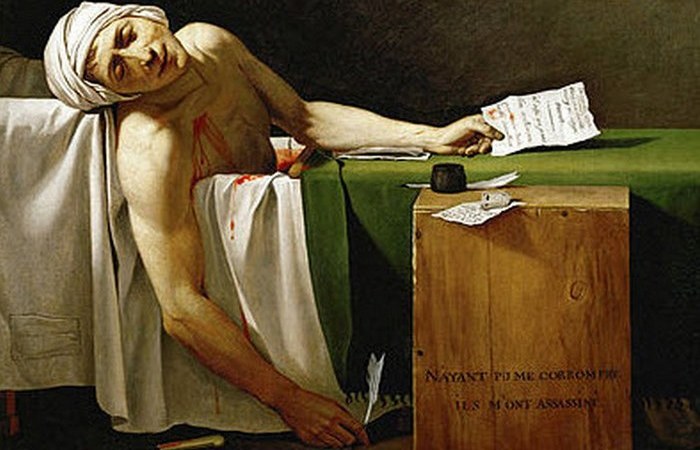 Убийство Марата. Убийство Марата.