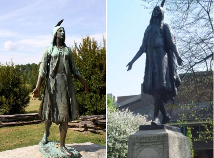 Памятник Покахонтас в Великобритании Памятник Покахонтас в Великобритании