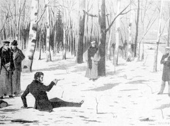 НА ЧЁРНОЙ РЕЧКЕ ВЫСТРЕЛ ПУШКИНА ПЕРЕБИЛ ДАНТЕСУ РУКУ