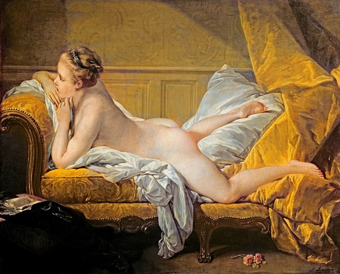 Для картины *Светловолосая одалиска* Буше позировала 12-летняя любовница Людовика XV, 1752 Для картины *Светловолосая одалиска* Буше позировала 12-летняя любовница Людовика XV, 1752