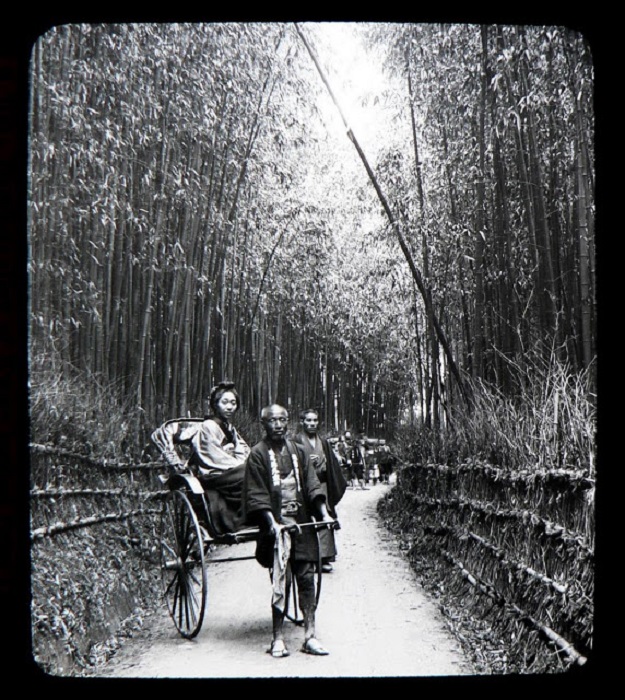 Место прогулок на рикшах, 1897 год. Место прогулок на рикшах, 1897 год.