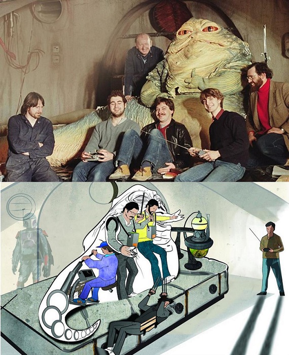 Джаббу Хатта приводили в движение 6 человек. Джаббу Хатта приводили в движение 6 человек.