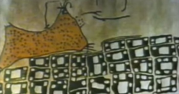 Таинственная роспись в пещере. Таинственная роспись в пещере.