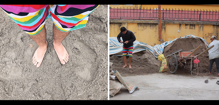 Целый день провел на пляже. Кажется, даже загорел. Целый день провел на пляже. Кажется, даже загорел.