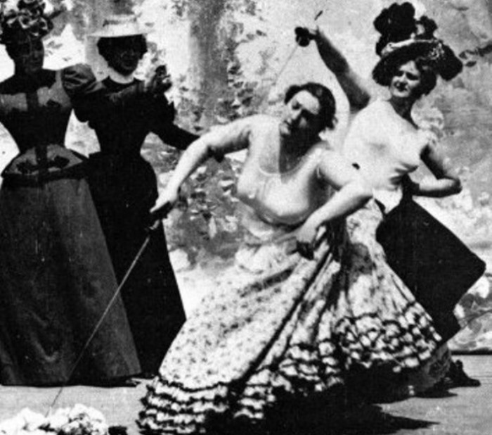 Короткометражный немой фильм *Дело чести*, 1901 Короткометражный немой фильм *Дело чести*, 1901