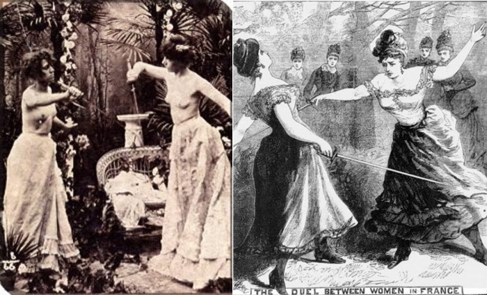 Женские дуэли за рубежом Женские дуэли за рубежом