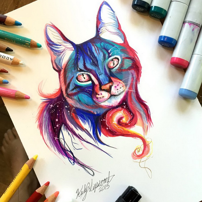 Эмоциональные рисунки животных от Katy Lipscomb Эмоциональные рисунки животных от Katy Lipscomb