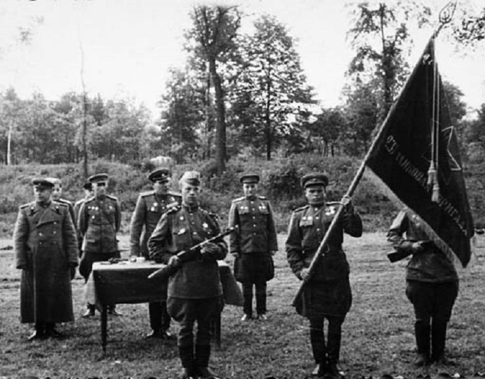 Курсанты военного училища, 1944 год.