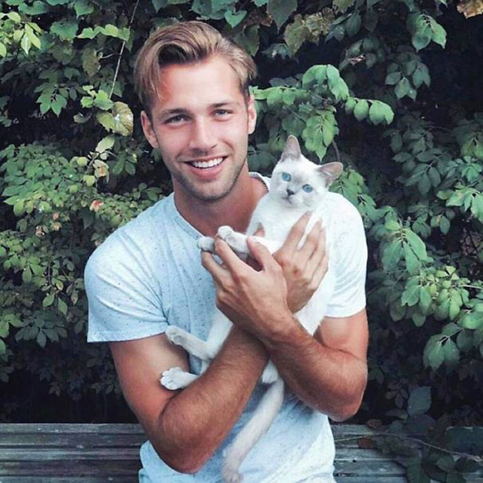 Hot dudes with kittens. Hot dudes with kittens.