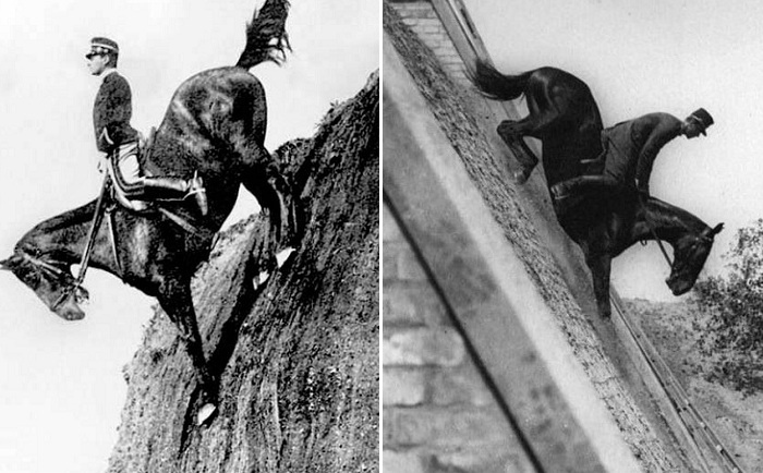 Невероятное мастерство кавалеристов начала 20 века.