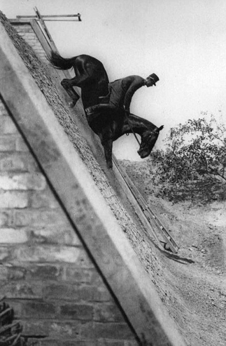 Обучение прыжкам с холма.