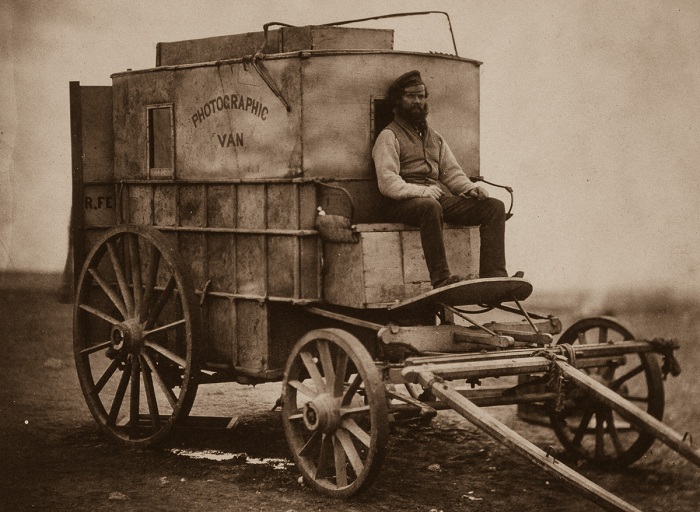 Фотографический фургон Роджера Фентона. Фотографический фургон Роджера Фентона.