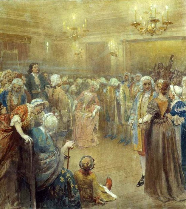 К. Лебедев. Ассамблея при дворе Петра I К. Лебедев. Ассамблея при дворе Петра I