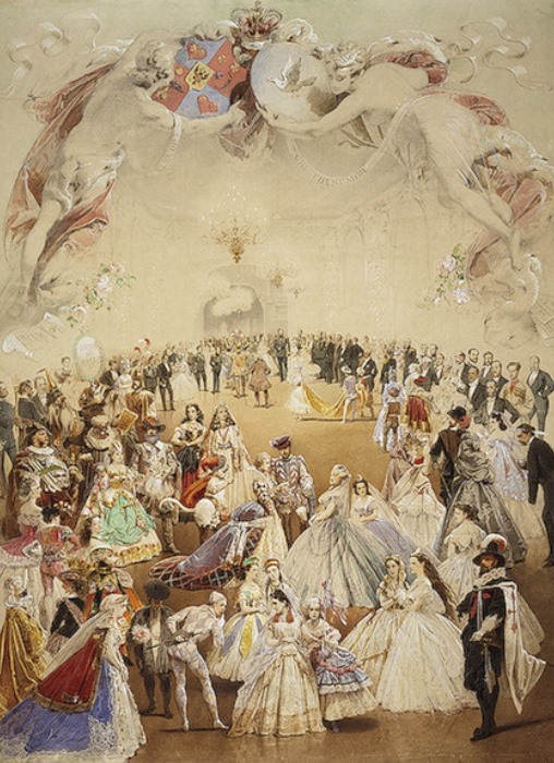 М. Зичи Костюмированный бал во дворце княгини Елены Кочубей в честь императора Александра II 5 февраля 1865 М. Зичи Костюмированный бал во дворце княгини Елены Кочубей в честь императора Александра II 5 февраля 1865