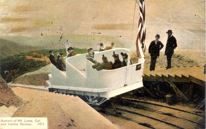 Фуникулер на Mount Lowe. Фуникулер на Mount Lowe.