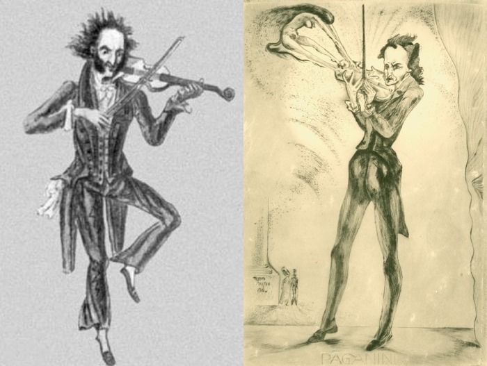 Карикатуры на Никколо Паганини Карикатуры на Никколо Паганини