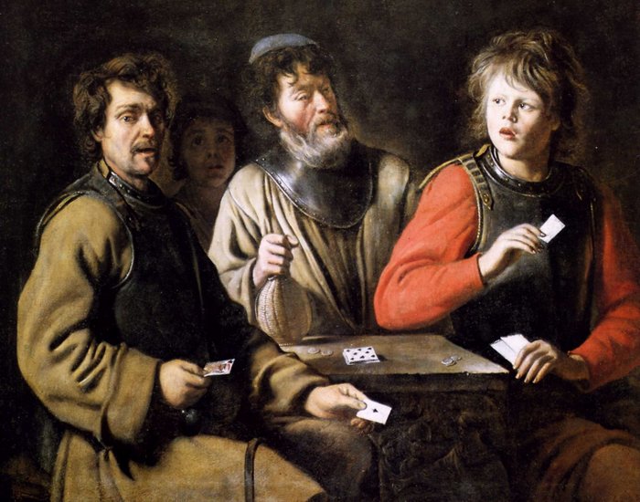 Игроки в карты, Луи Ленен. Игроки в карты, Луи Ленен.