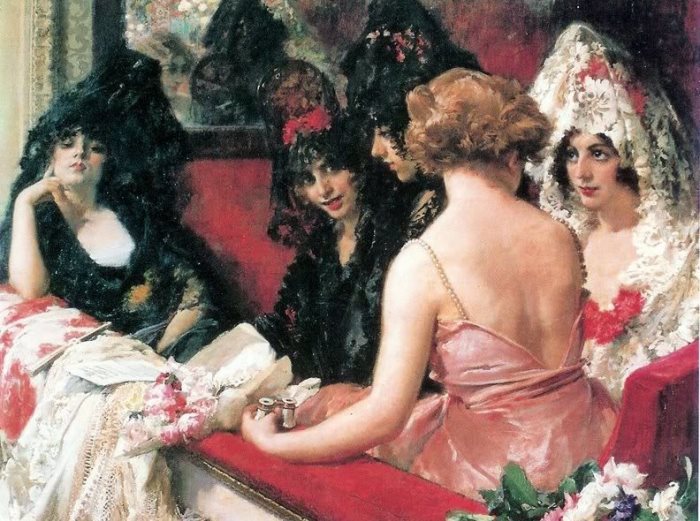 Испанки на картине Франсиско Прадильи-и-Ортиса Испанки на картине Франсиско Прадильи-и-Ортиса