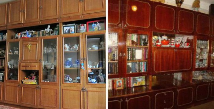 Стенка занимала центральное место в комнате. В ней хранили всё: книги, сувениры, посуду, фотографии...