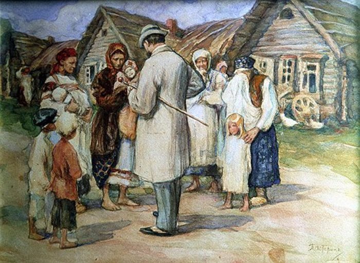 Крепостные крестьяне