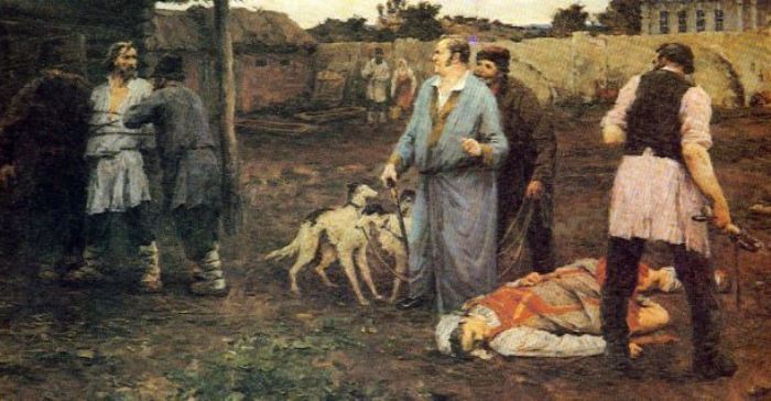 Крепостные крестьяне подвергались жестоким телесным наказаниям