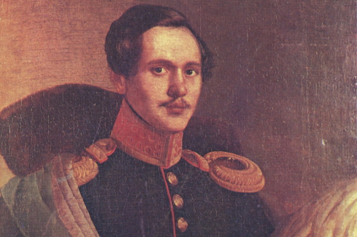 М. Ю. Лермонтов в вицмундире лейб-гвардии Гусарского полка. Ф. О. Будкин. Масло. 1834 год М. Ю. Лермонтов в вицмундире лейб-гвардии Гусарского полка. Ф. О. Будкин. Масло. 1834 год