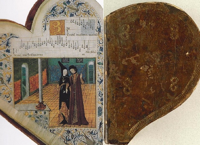 Средневековый песенник Chansonnier de Jean de Montchenu, 1475 год. Средневековый песенник Chansonnier de Jean de Montchenu, 1475 год.