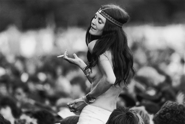Участница рок-фестиваля Woodstock Music Art Fair.