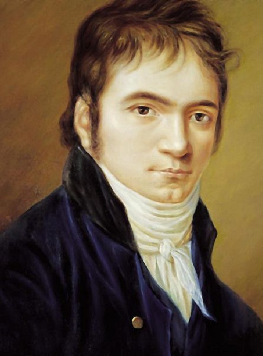 Портрет Людвига ван Бетховена. Christian Horneman, 1809. | Фото: musicwithease.com.