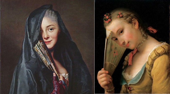 Веер - самый красноречивый инструмент женского флирта. Веер - самый красноречивый инструмент женского флирта.