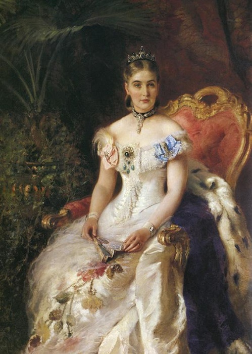 Портрет Марии Михайловны Волконской. К. Маковский. Портрет Марии Михайловны Волконской. К. Маковский.