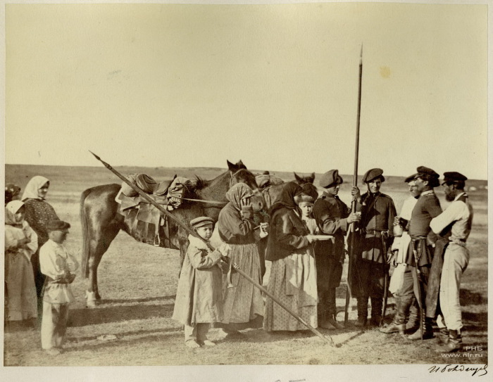 Проводы донских казаков на службу. Сентябрь 1876 год. Проводы донских казаков на службу. Сентябрь 1876 год.