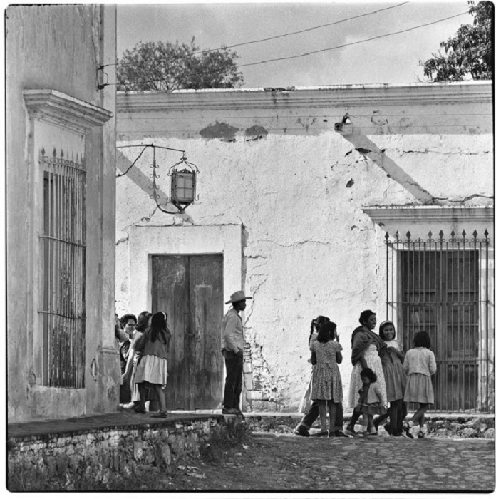 Уличная сцена в Аламосе, 1960 год.