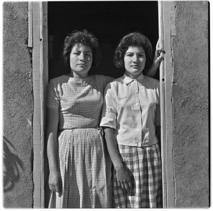 Рейес и Люсия на ранчо в Компостела, 1967 год.
